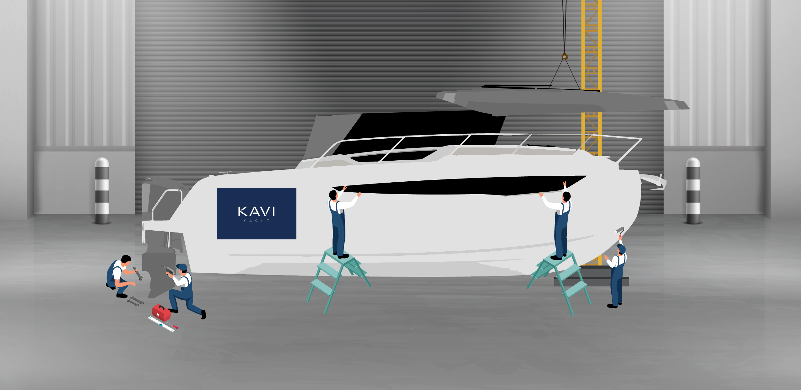 KAVI9 YACHT | 2 boyutlu animasyon çalışması